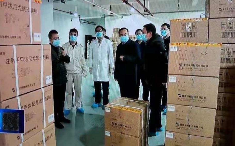 重庆市市长一行来w88win优德制药调研指导工作